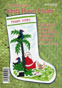 CraftCo Lyn Manning's Santa Down Under Christmas Stocking Pattern