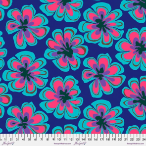 Free Spirit Kaffe Fassett Kaffe Fassett - Funky Flora - Indigo || February 2023