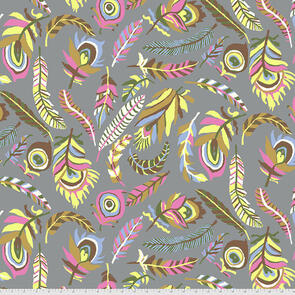 Free Spirit Kaffe Fassett Tickle My Fancy - Grey || August 2021