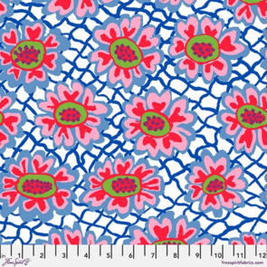 Free Spirit Kaffe Fassett - Flower Net - White || February 2023