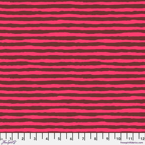 Free Spirit Kaffe Fassett Comb Stripe - Pink || August 2022