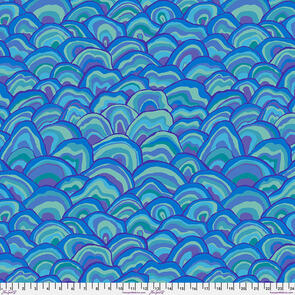 Free Spirit Kaffe Fassett - Wobble - Blue || August 2024