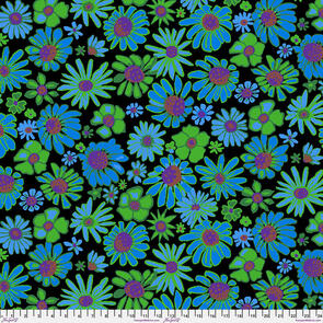 Free Spirit Kaffe Fassett - Bloomers - Black || August 2024