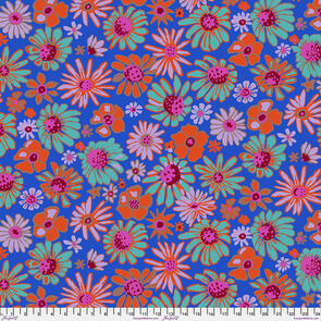 Free Spirit Kaffe Fassett - Bloomers - Cobalt || August 2024