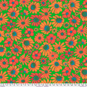 Free Spirit Kaffe Fassett - Bloomers - Green || August 2024