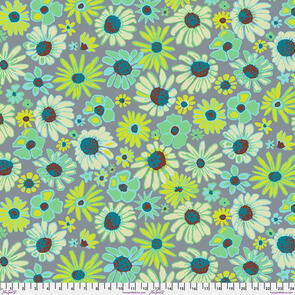 Free Spirit Kaffe Fassett - Bloomers - Grey || August 2024