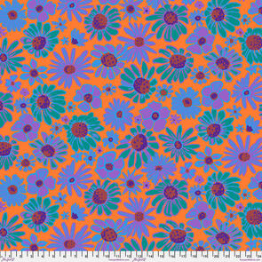 Free Spirit Kaffe Fassett - Bloomers - Orange || August 2024