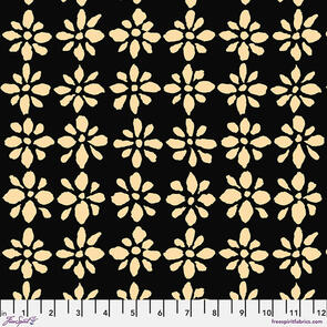 Free Spirit Kaffe Fassett - Snow Flower - Black || August 2024