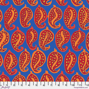 Free Spirit Kaffe Fassett - Pasha Paisley - Blue || August 2024