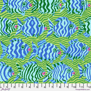 Free Spirit Kaffe Fassett - Minnows - Lime || August 2025