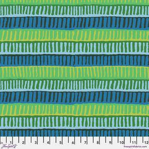 Free Spirit Kaffe Fassett - Zipper Stripe - Green || August 2025