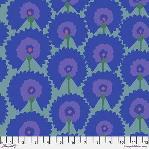 Free Spirit Kaffe Fassett Regal Fans - Blue || February 2022