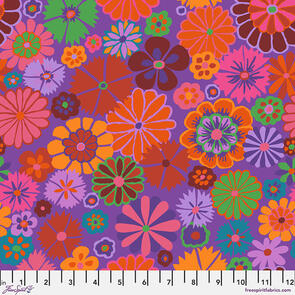 Free Spirit Kaffe Fassett - Folk Flower - Red || August 2024