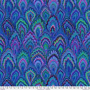 Free Spirit Kaffe Fassett - Marble Scallops - Blue || February 2025