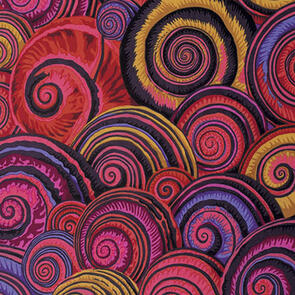 Free Spirit Kaffe Fassett Spiral Shells - Red