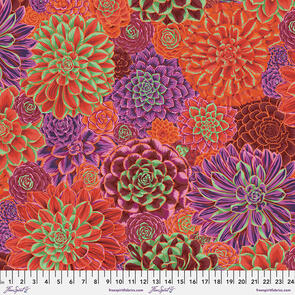 Free Spirit Kaffe Fassett House Leeks - Red || August 2022