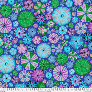 Free Spirit Kaffe Fassett - Urchins - Blue || August 2024