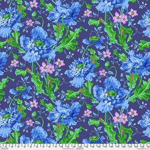 Free Spirit Kaffe Fassett - Papaver - Blue || August 2024