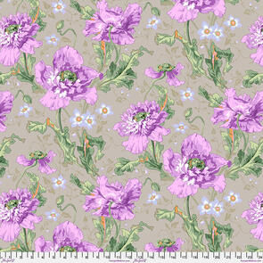 Free Spirit Kaffe Fassett - Papaver - Grey || August 2024