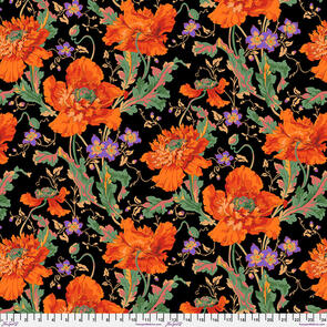 Free Spirit Kaffe Fassett - Papaver - Orange || August 2024