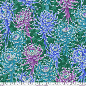 Free Spirit Kaffe Fassett - Spider Mums - Cool || August 2025