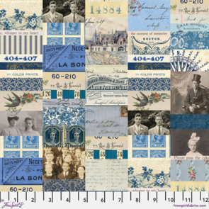 Free Spirit Indigo Collage - Indigo || Tim Holtz Palette Indigo