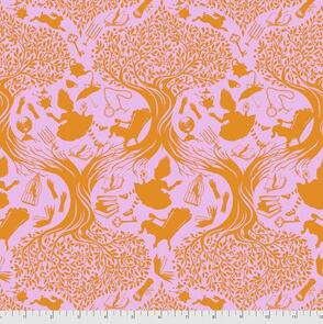 Free Spirit Tula Pink Fabric - Curiouser and Curiouser Collection - Down the Rabbit Hole - Wonder