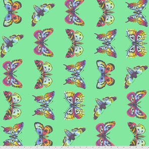 Free Spirit Tula Pink Daydreamer Butterfly Hugs - Lagoon