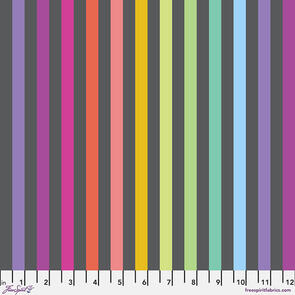 Free Spirit Disco Stripe - Carbon || True Colors || Tula Pink