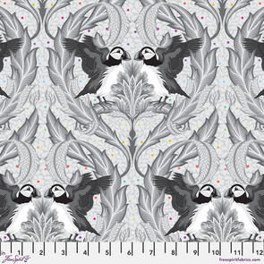 Free Spirit Huffin & Puffin - Whisper || Graywork || Tula Pink
