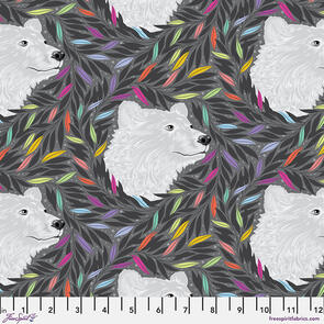 Free Spirit Just Bearly - Carbon || Graywork || Tula Pink