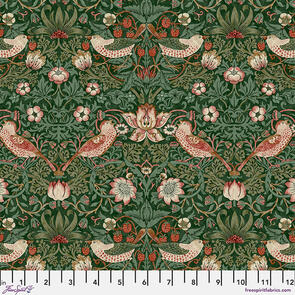 Free Spirit Morris & Co Cotswold Holiday Collection - Med Strawberry Thief - Green