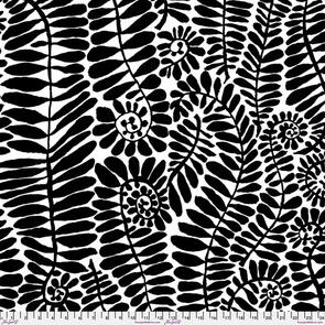Free Spirit Kaffe Fassett Backing Fabric - Fronds - Black 108"