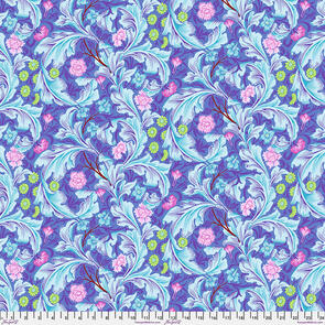 Free Spirit Backing Fabric - Leicester - Cobalt || Kaffe x Morris & Co.