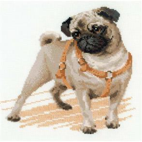 Riolis  Pug Dog Counted Cross Stitch Kit