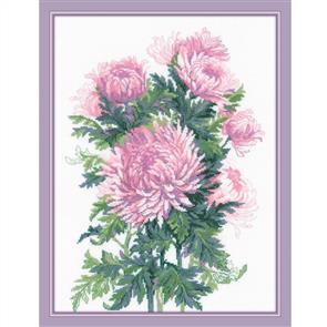 Riolis  Bouquet of Chrysanthemums - Cross Stitch Kit