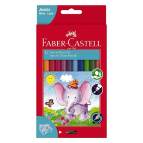 Faber-Castell Jumbo Colour Pencils - Pack of 12