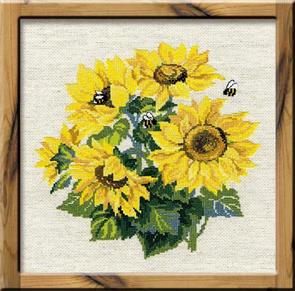 Riolis  Sunflowers  - Cross Stitch Kit