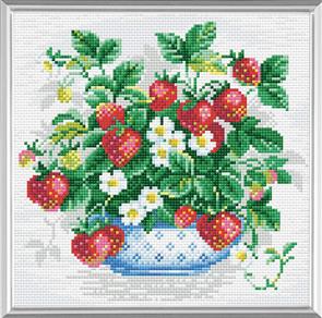 Riolis Diamond Mosaic Embroidery Kit - Basket Of Strawberries