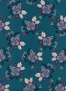 Cotton & Steel Akoma /Rashida Coleman-Hale Wildflower Teal