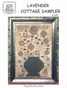 Rosewood Manor Cross Stitch Pattern - Lavender Cottage Sampler