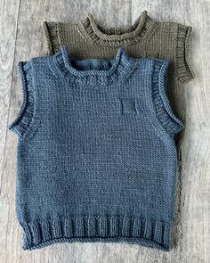The Kiwi Stitch & Knit Co Rudy Rolled Edge Vest & Hat - Knitting Pattern / Kit