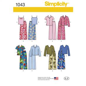 Simplicity Pattern 1043 Child's, Girls' and Boys' Separates