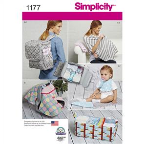 Simplicity Pattern 1177 Accessories for Babies
