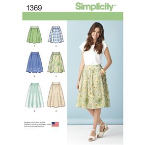 Simplicity Pattern 1369 Women's Skirts in Three Lengths