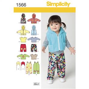 Simplicity Pattern 1566 Babies' Separates