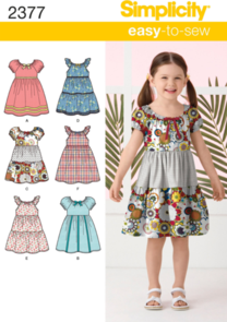 Simplicity Pattern 2377 Child's Dresses