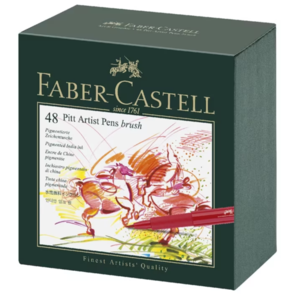 Faber-Castell Pitt Artist Pen Brush - Gift Box of 48