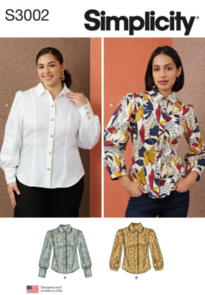 Simplicity Sewing Pattern Misses' and Women's Blouses S3002