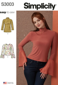 Simplicity Sewing Pattern Misses' Knit Tops S3003